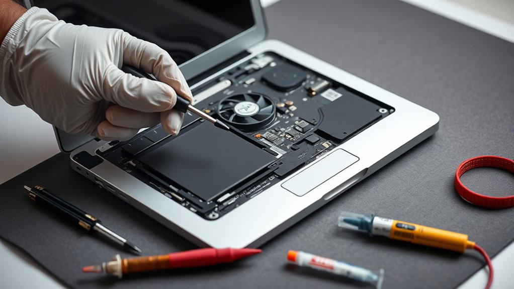 proces diagnostyczny MacBooka Apple