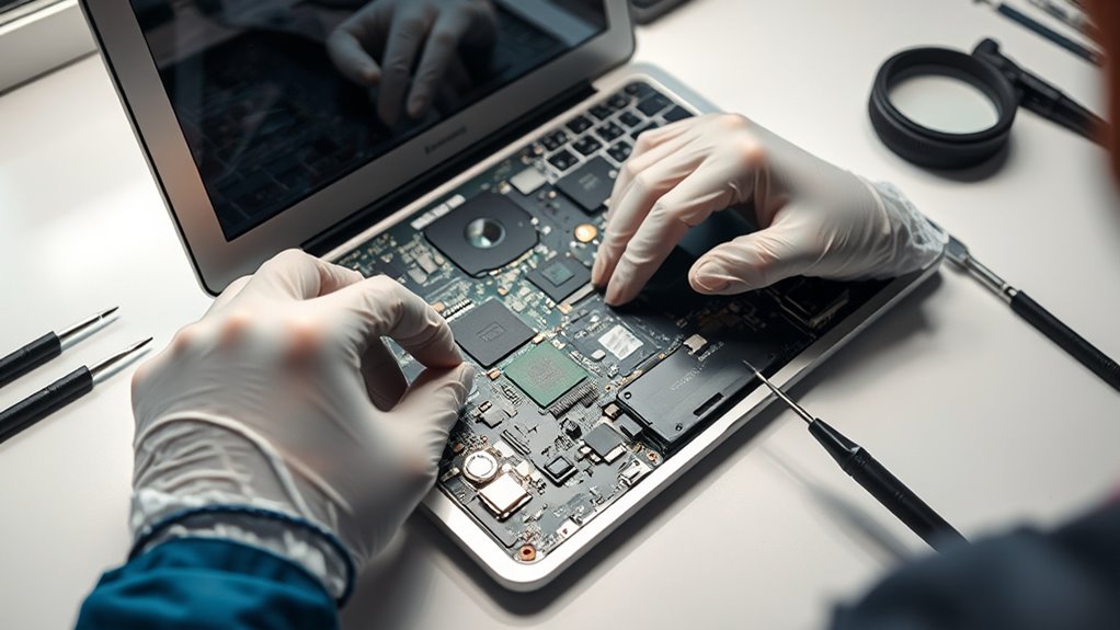 typowe problemy z płytą główną MacBooka