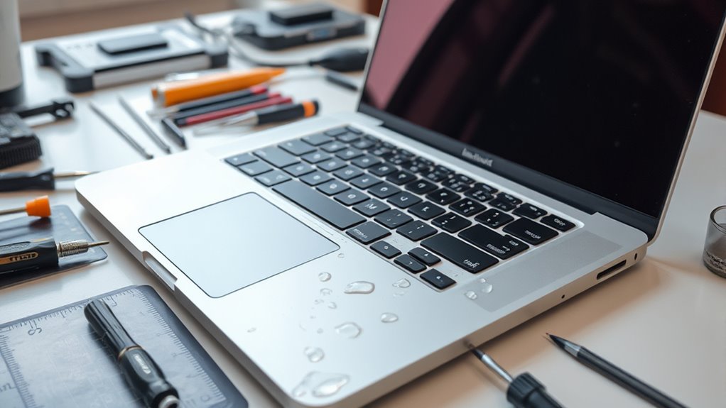 kompleksowa naprawa MacBooka po zalaniu