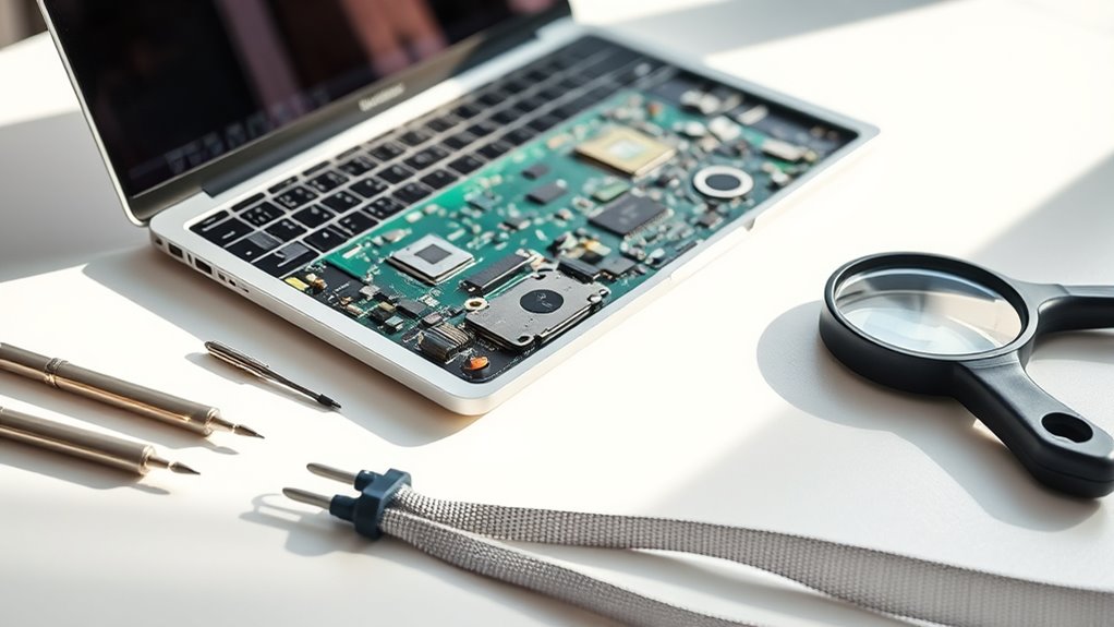 niezbędne narzędzia do naprawy MacBooka