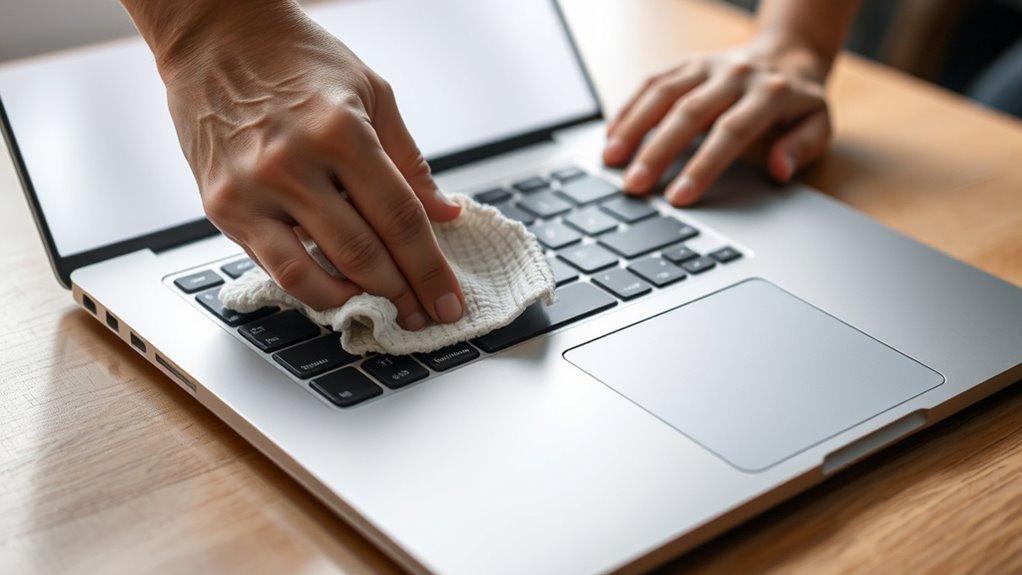 zewnętrzny proces czyszczenia MacBooka