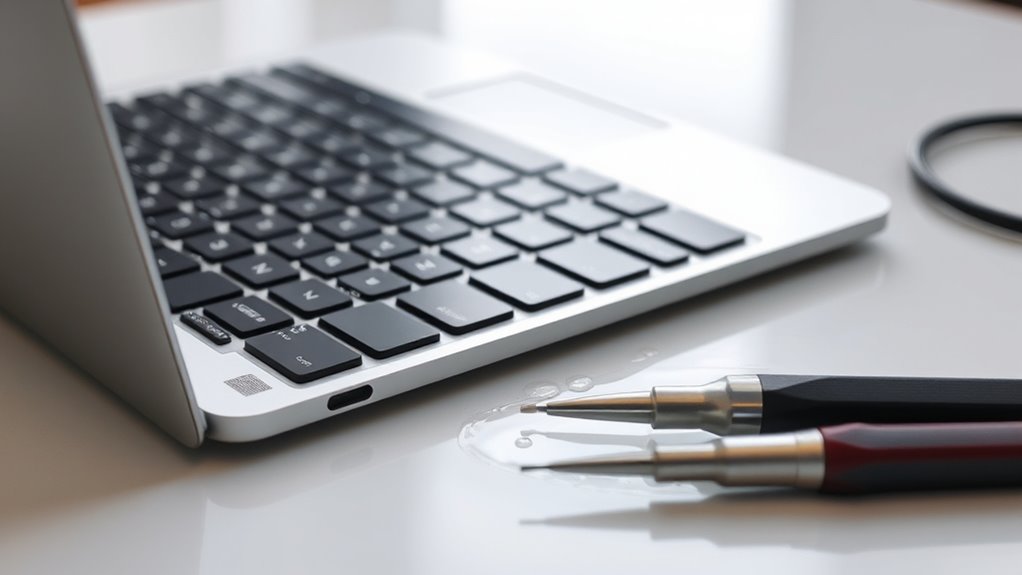 diagnostyka uszkodzeń laptopa spowodowanych zalaniem