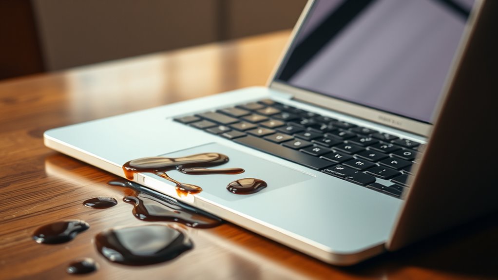 MacBook Pro uszkodzony przez ciecz