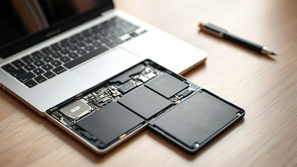 wymiana baterii w MacBooku 12
