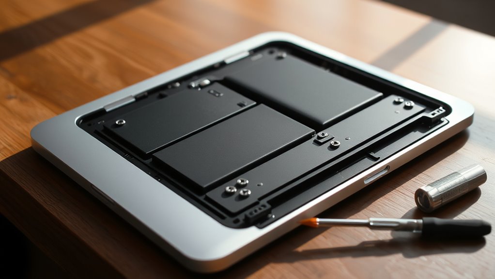 wymiana baterii w MacBooku 13