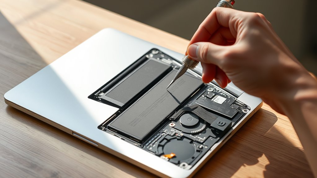 wymiana baterii w MacBooku Air 2018