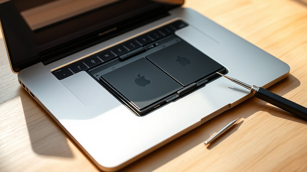 wymiana baterii w MacBook Air M3
