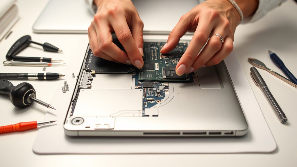 procedury naprawy płyty głównej MacBooka