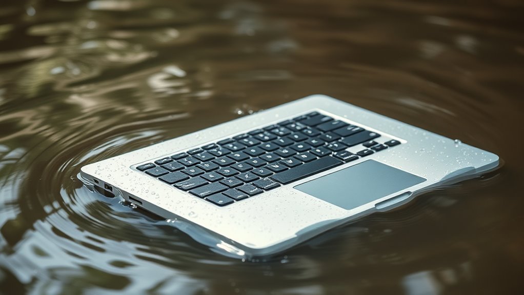 uszkodzenie MacBook Pro 16 na skutek zalania