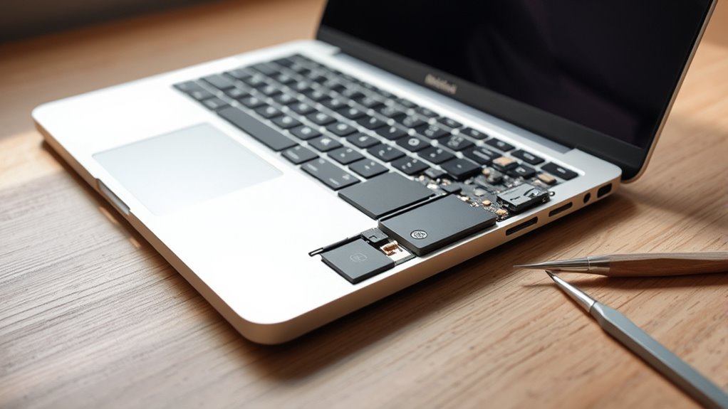 wymiana klawiatury w MacBooku Pro M1