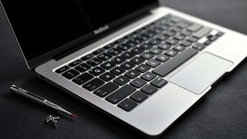 wymiana klawiatury w MacBooku Pro M2