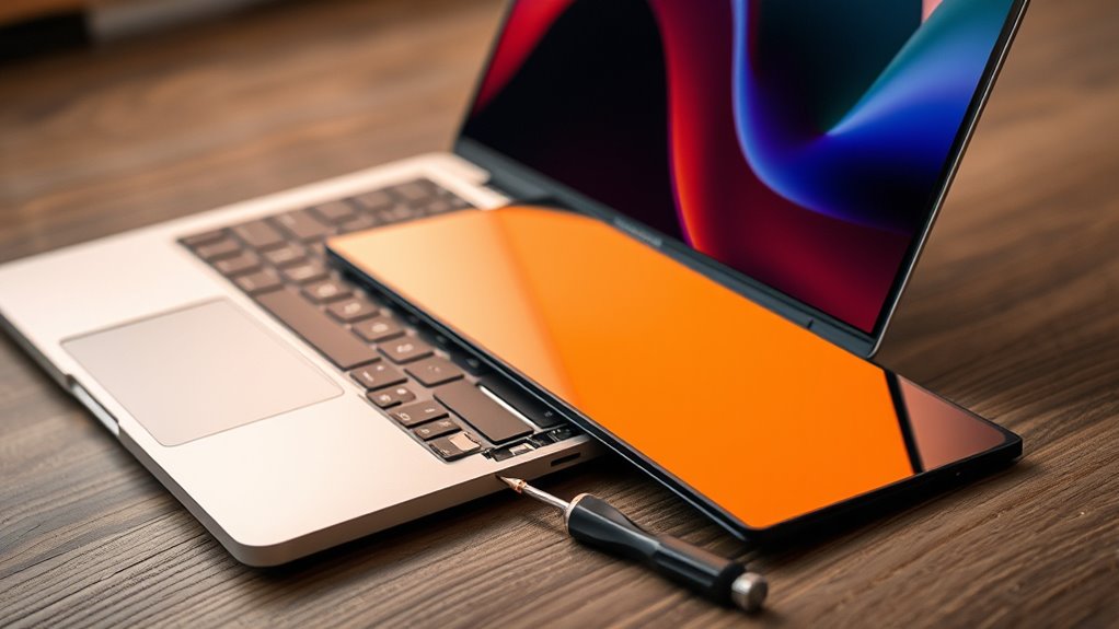 wymiana ekranu MacBook Pro z paskiem dotykowym