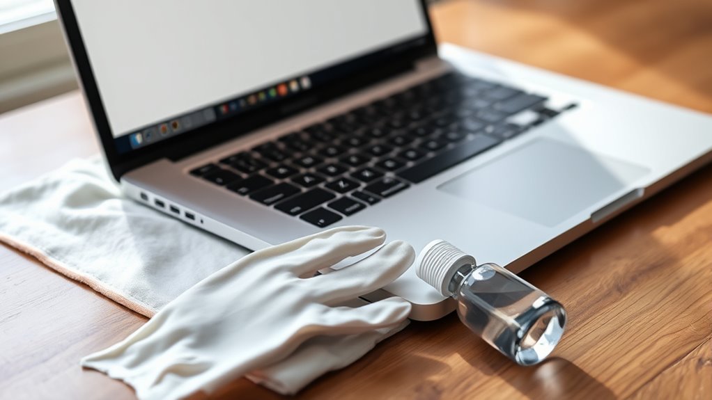 przygotuj MacBooka do czyszczenia