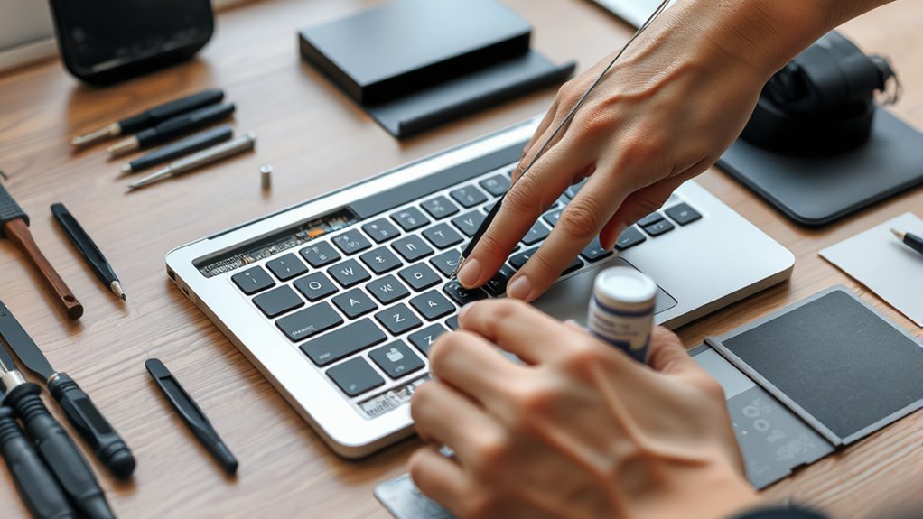 bezpieczna wymiana klawiatury MacBooka