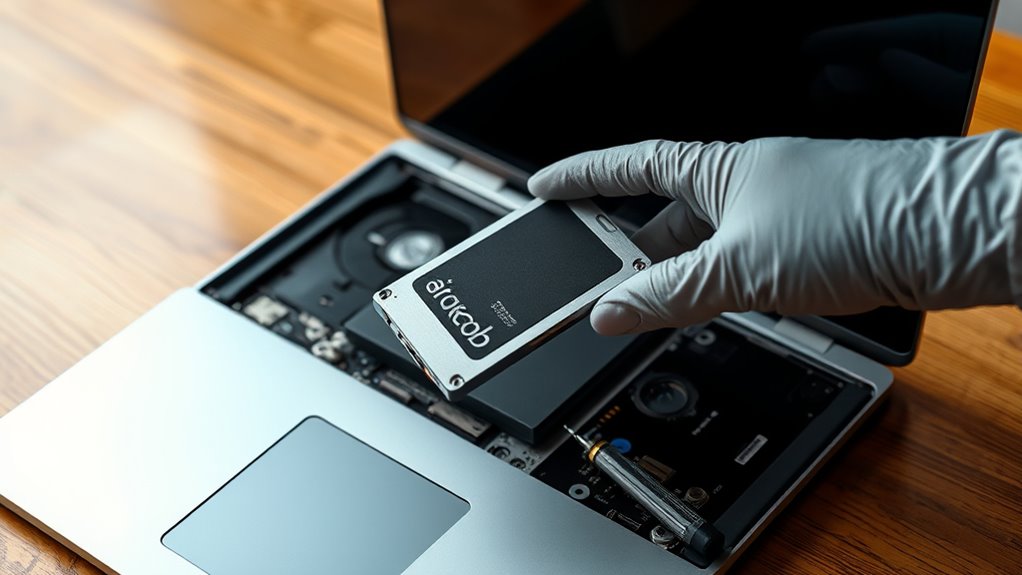 wymiana dysku SSD w MacBooku