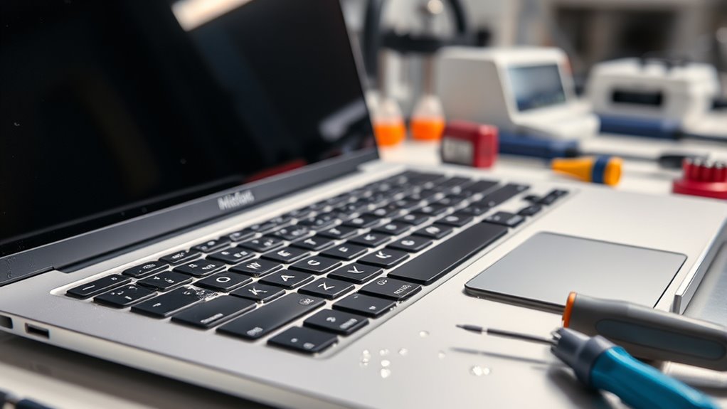 naprawa MacBooka po zalaniu
