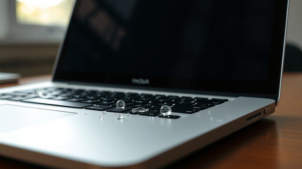 mokry 11-calowy MacBook Air