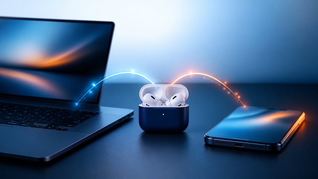 Airpods przełączają się między urządzeniami bez wysiłku