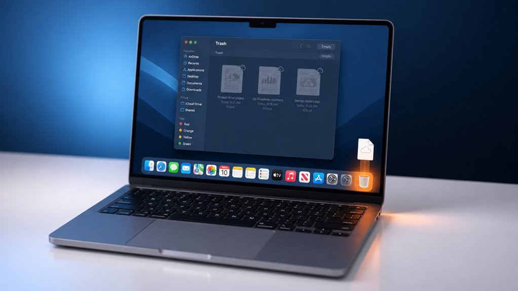 sprawdź kosz na Macu pod kątem usunięć z iCloud