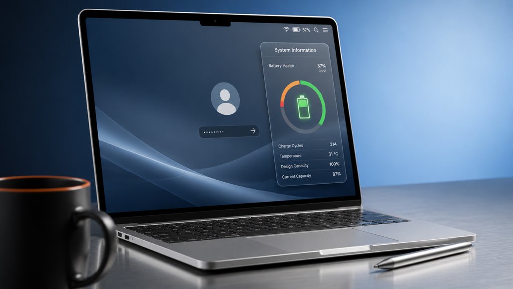 sprawdzanie stanu baterii używanego MacBooka, liczby cykli i pojemności