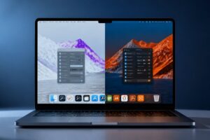 inwersja kolorów i filtry kolorów na wyświetlaczu macOS