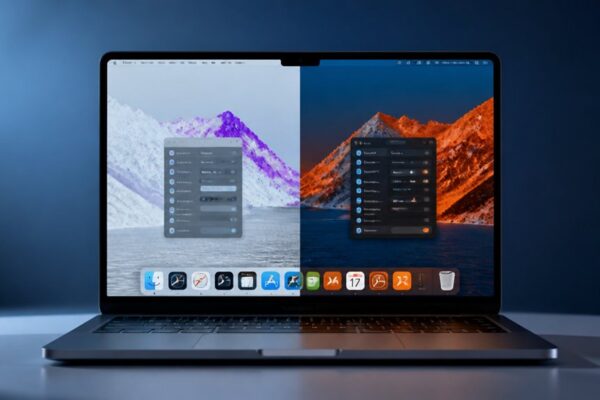inwersja kolorów i filtry kolorów na wyświetlaczu macOS
