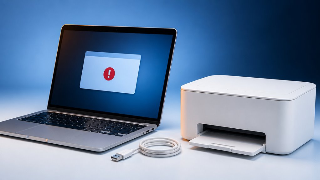 częste problemy z wykrywaniem drukarki USB