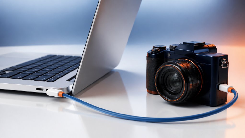 podłączanie kamery przez USB do MacBooka