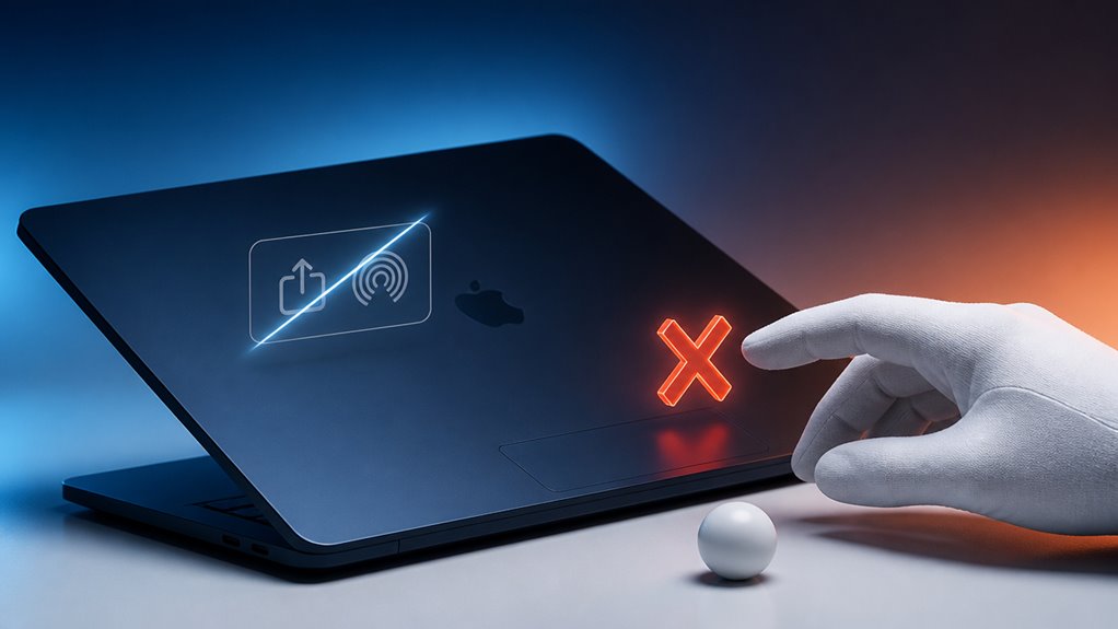 wyłącz udostępnianie i AirDrop teraz
