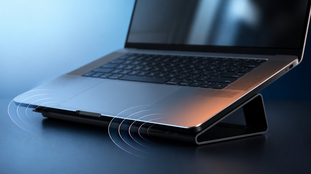 podnieś pozycjonowanie głośników MacBooka