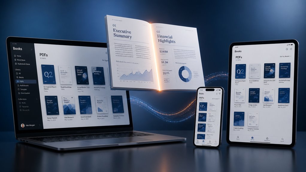 włącz synchronizację iCloud dla książek PDF