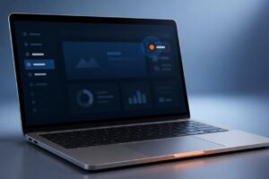 sterowanie wskaźnikiem MacBooka noszone na głowie
