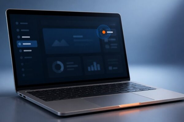 sterowanie wskaźnikiem MacBooka noszone na głowie
