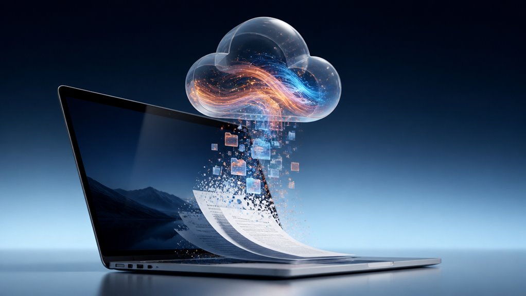 iCloud desktop sync przechowuje pliki centralnie
