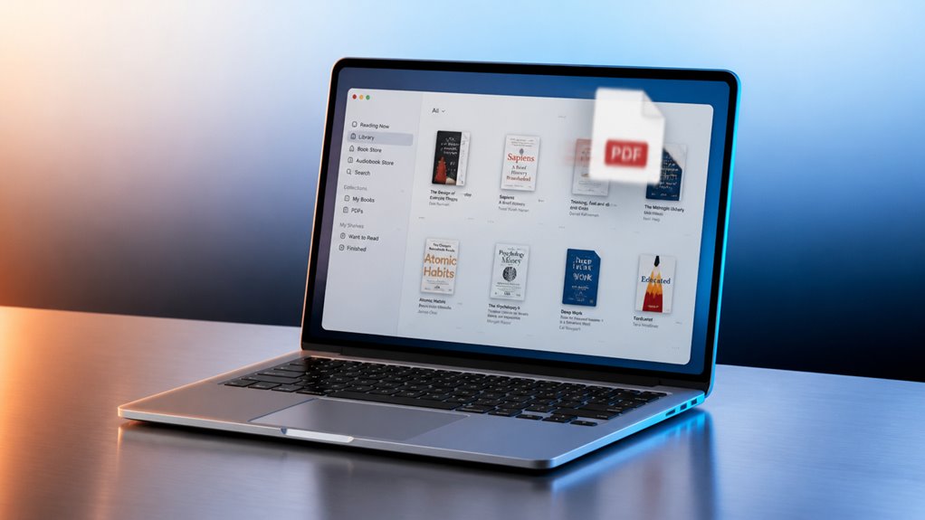 importuj pliki PDF do aplikacji książek łatwo