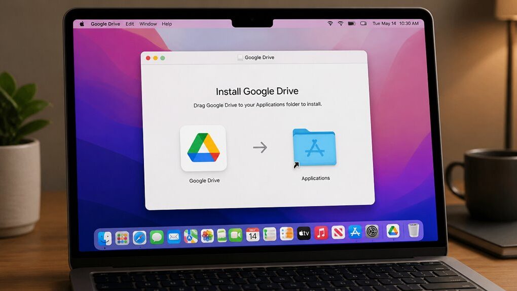 instalowanie Google Drive na MacBooku skutecznie