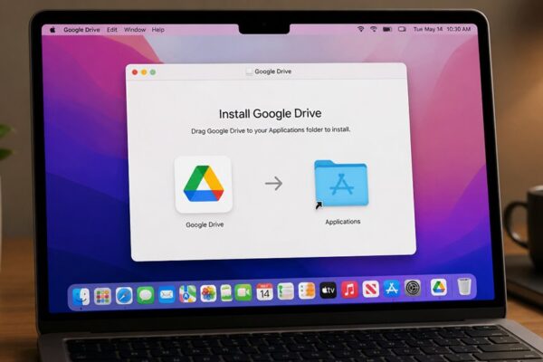 instalowanie Google Drive na MacBooku skutecznie