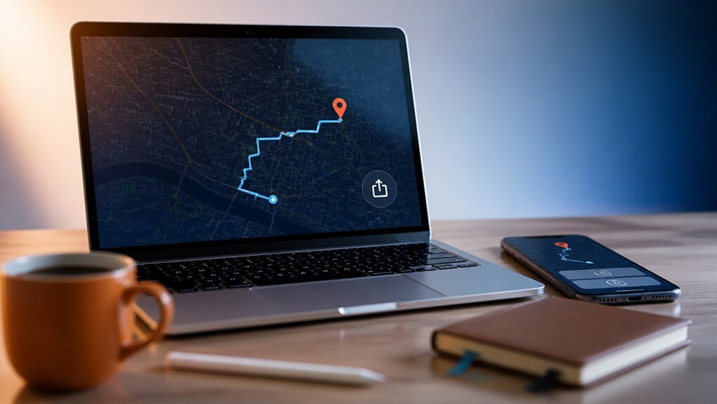 planowanie trasy z MacBooka na iPhone'a