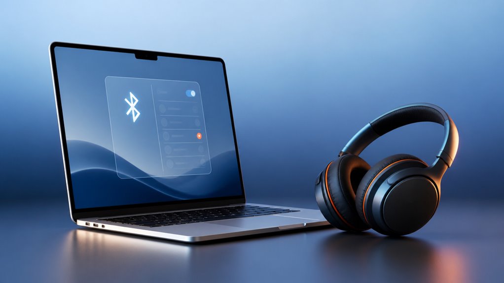 paruj słuchawki Bluetooth i paruj Maca