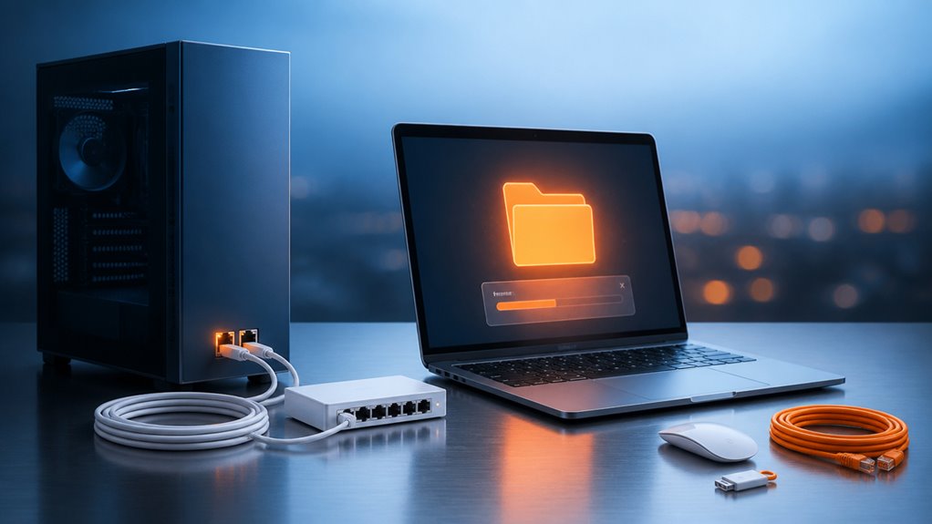 udostępnianie plików w sieci lokalnej między komputerami Mac i PC