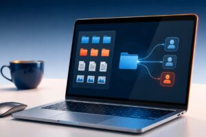 udostępnianie folderów iCloud Drive na MacBooku