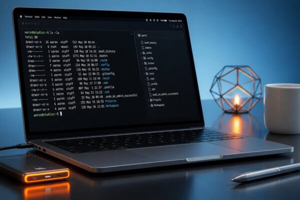 pokaż ukryte pliki przez terminal