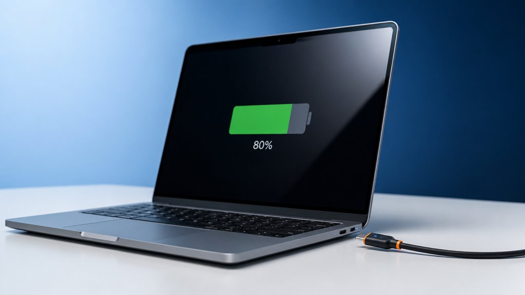 inteligentne ładowanie wstrzymuje przy 80%