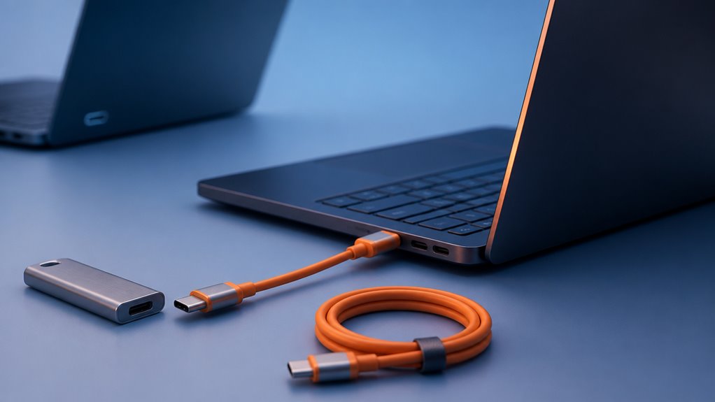 przetestuj inny kabel lub port