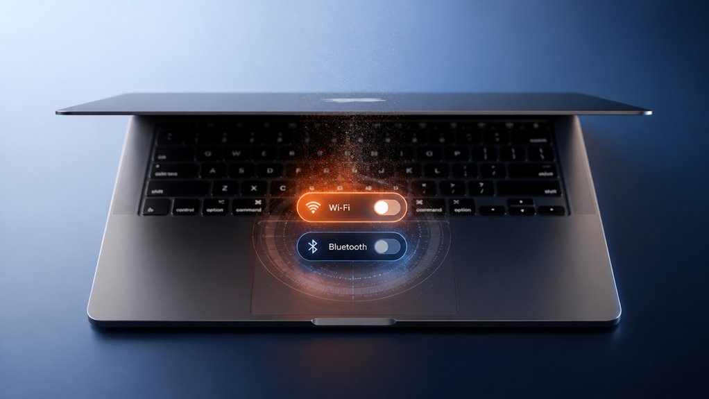 przełącz Bluetooth i Wi-Fi, aby odświeżyć AirDrop