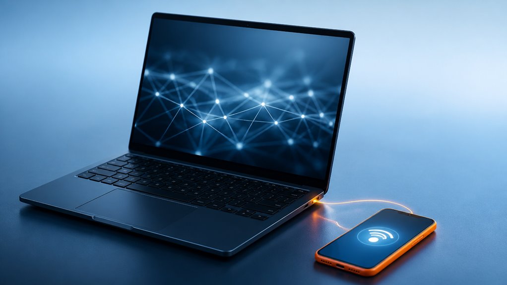 włącz osobisty hotspot, połącz przez Wi-Fi