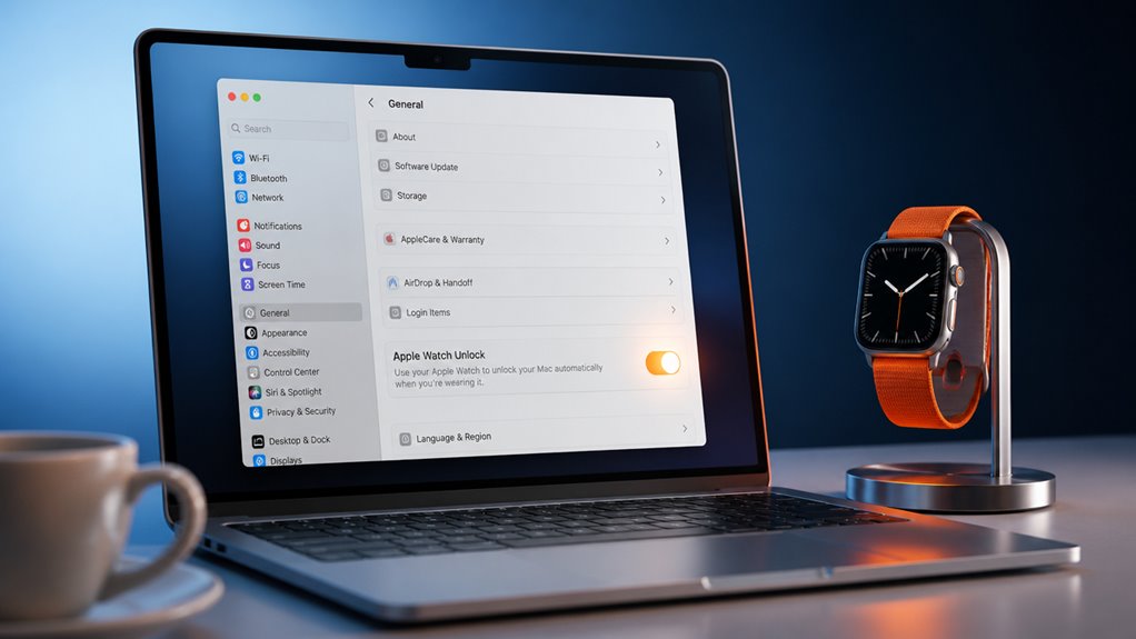 odblokuj Maca, gdy Apple Watch jest w pobliżu
