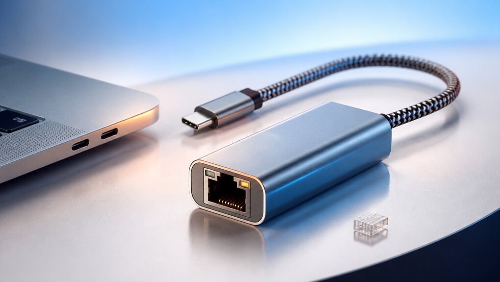 Adapter USB-C Ethernet do Maca