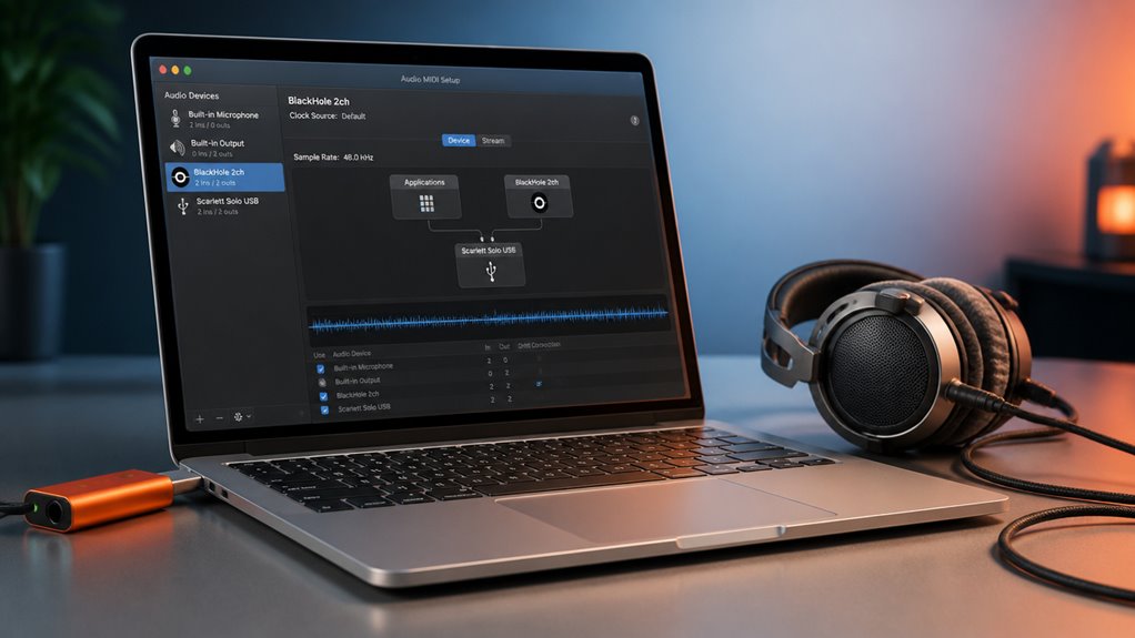 wirtualne routowanie dźwięku do nagrywania w macOS